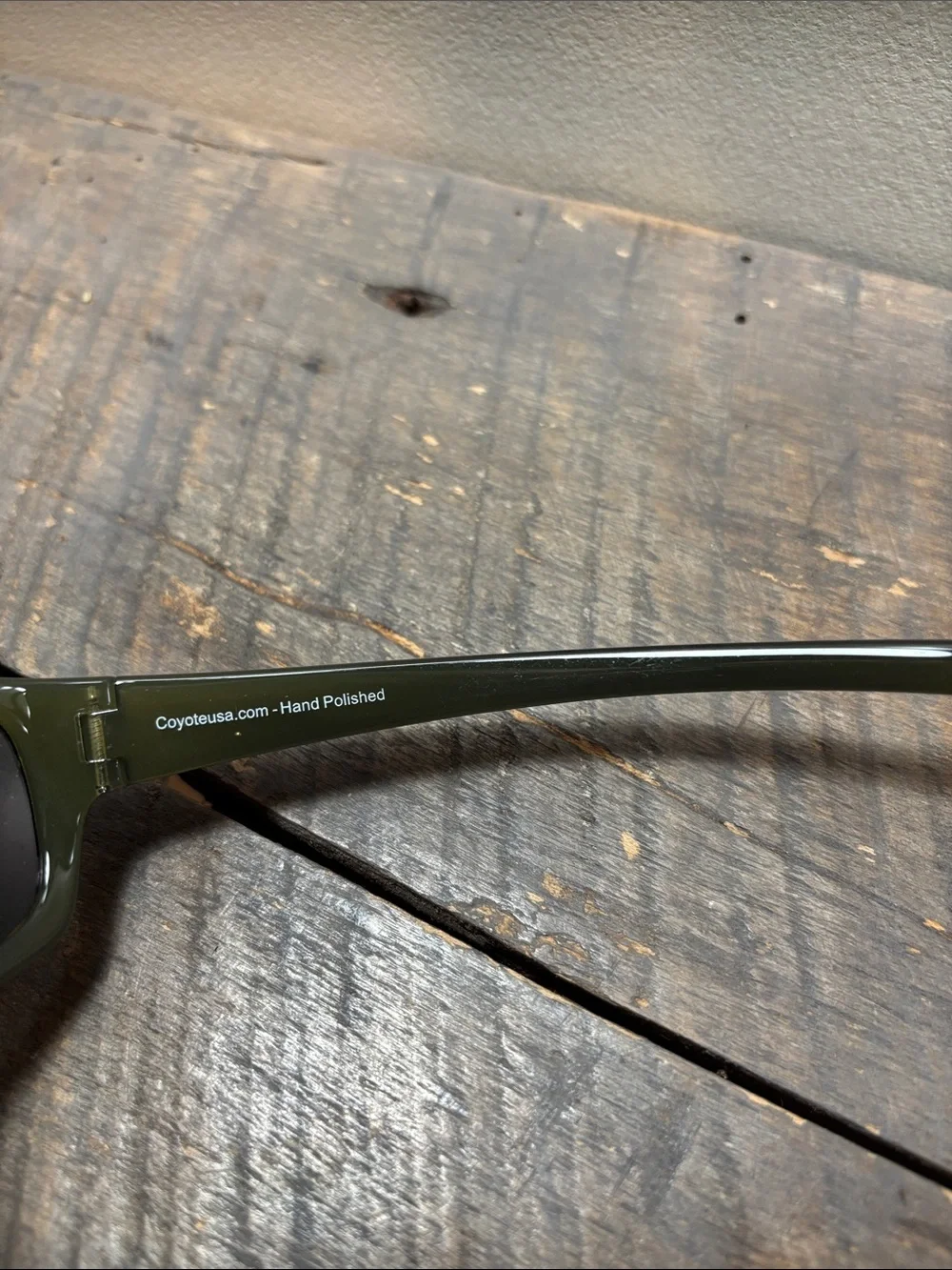 Coyote Polarized Black Olive green Sunglasses with Bolle case